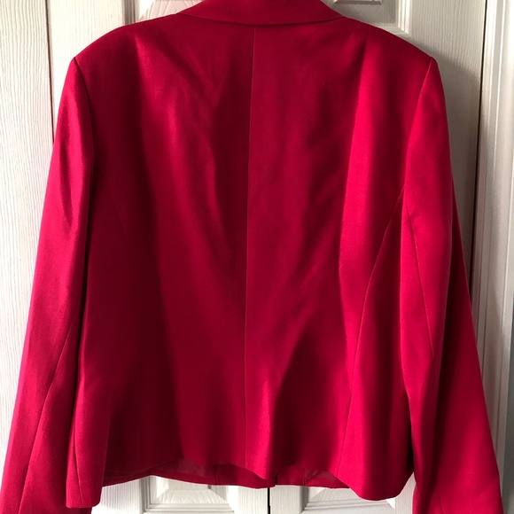 Le Suit Women's Red Blazer - Picture 2 of 6